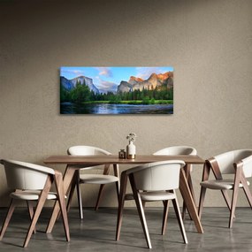 Obraz divokej horskej krajiny (120x50 cm)