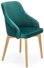 Jedálenska stolička Tumble (smaragdová + dub medový). Vlastná spoľahlivá doprava až k Vám domov. 1039716