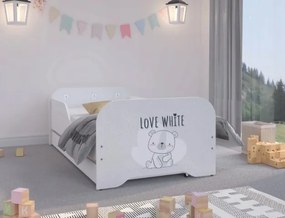Úchvatná detská posteľ s rozkošným medvedíkom 160 x 80 cm