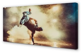 Obraz canvas Muž dym tanec 120x60 cm