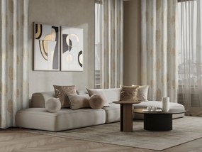 ZÁVES NA KRÚŽKOCH SALINA 140X250 CM VZOROVANÁ