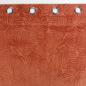 Zamatový záves v tehlovej farbe 140x240 cm Analia – douceur d'intérieur