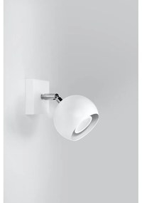 Biele nástenné svietidlo Sollux Ollo