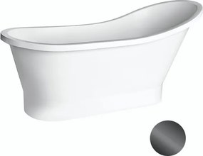 Besco Voľne stojaca vaňa z liateho mramoru Gloria 150x67 (160x67,5) BESCO-Typ výpuste: Click-Clack štandard, chróm, BESCO-Rozmery: 160x67,5, BESCO-Fa…