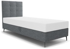 Jednolôžková posteľ 90 cm Infernus Comfort (tmavosivá) (s roštom, s úl. priestorom). Vlastná spoľahlivá doprava až k Vám domov. 1082354