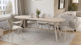 Mazzoni ALMO Kašmír / kašmírové nohy - OVÁLNY ROZKLADACÍ STÔL 120-220 cm PRE 10-12 OSÔB