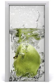 Fototapeta na dvere samolepiace jablko voda 85x205 cm