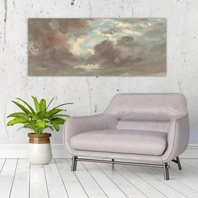Obraz - John Constable, Cloud Study Stormy Sunset, reprodukcia (120x50 cm)