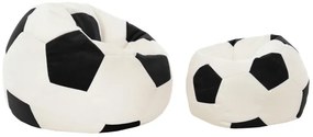 Plyšový sedací vak Futbal čierny