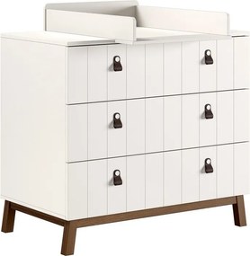 Béžová detská komoda s prebaľovacím pultom 98,5x94x57 cm Sezane – Vipack