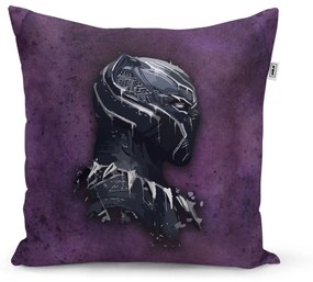 Sablio Vankúš BLACK PANTHER z profilu Fialový hmlistý - 40x40 cm