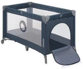 Lionelo - Cestovná postieľka STEFI modro-šedá