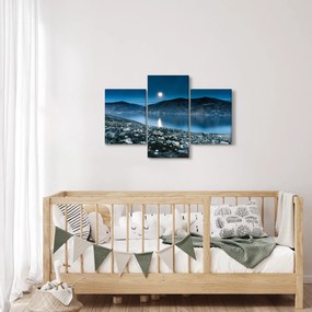 Obraz nočné krajiny, Island (90x60 cm)