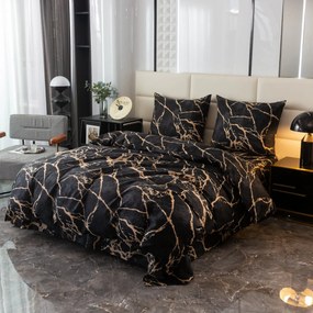 Obliečky z mikrovlákna OBSIDIAN čierne Rozmer obliečky: 70 x 80 cm | 140 x 200 cm