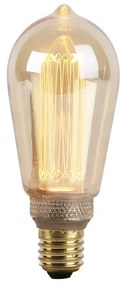 E27 LED žiarovka s jantárovým sklom, 2,5 W, 120 lm, 1800 K.