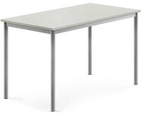 Stôl SONITUS, 1200x700x720 mm, HPL - šedá, strieborná