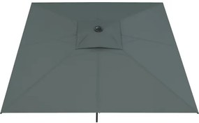 Slnečník výkyvný Soluna Sarry 250 x 250 cm polyester tmavosivý
