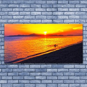 Obraz na akrylátovom skle More slnko pláž krajina 120x60 cm