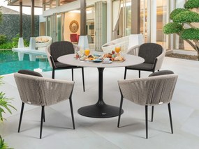 Verona okrúhly stôl Ø120 cm sivý