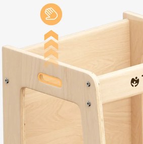 Učiaca veža 3v1 Mooby 35 naturálna