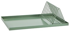 MADAM STOLTZ Kovový odkvapávač na riad Green minimalist