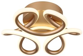 Globo 67386-24CH - LED stropné svietidlo MELISAND 24W/230V pr. 26 cm zlatá