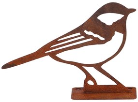 Záhradná kovová figúrka Rumi, 10x14x3,5 cm, hnedá