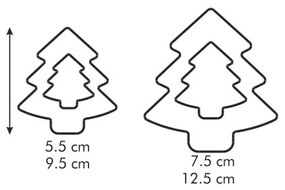 Tescoma Obojstranné vykrajovadlá DELÍCIA, stromček