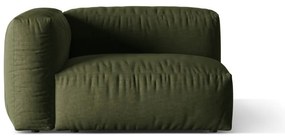 Zelený modul pohovky (ľavý roh) Martina – Micadoni Home