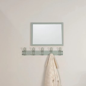 Zeleno-sivý kovový nástenný vešiak Miles – Spinder Design