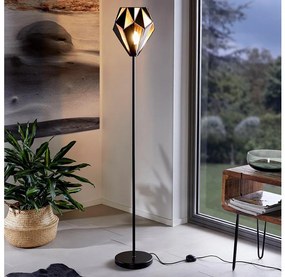 Eglo 62838 - Stojacia lampa CARLTON PRO 1xE27/60W/230V čierna EG62838