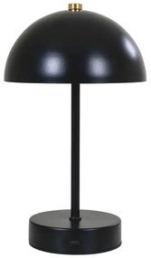 Lesklá čierna LED stolová lampa (výška 25 cm) Holt – House Nordic