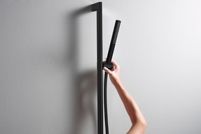 Hansgrohe Pulsify S, sprchová súprava 100 1jet EcoSmart+ so sprchovou tyčou 650 mm, čierna matná, HAN-24373670