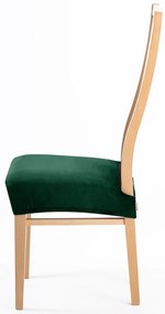 Restilo Napínací poťah na sedák na stoličku Sento tmavozelená, 40 x 40 + 5 cm