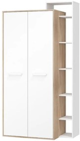 Šatníková skriňa P2D Rio-24 sonoma svetlý/biely