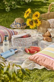 Ib Laursen Bavlněný přehoz Multicoloured mix Pink 130 × 160 cm