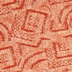 ITC, Koberec metráž Bella Marbella 53, na mieru, šíře 3m,4m,5m, oranžová, filc, obývacia izba