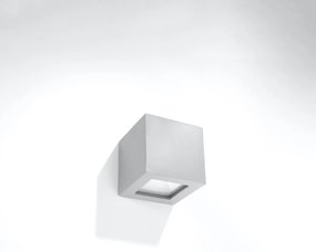 Nástenné svietidlo Leo, 1x sivé keramické tienidlo