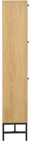 Výklopná skrinka na topánky v dekore duba v prírodnej farbe 72x140x25 cm Albany – Actona