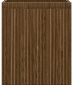 Mexen Rivel, kúpeľňová skrinka 40 cm, 1 zásuvka, drážkovaná, orech, 91A20-04047-1-BF86