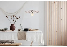 Luster na lanku FALCO 1xE27/60W/230V pr. 40 cm béžová