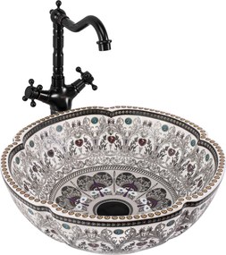 Rea Asanti, umývadlo na dosku 420x420x150 mm, viacfarebné, REA-U7506