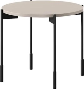 Okrúhly konferenčný stolík Sonatia 60 cm na kovových nohách - kašmír
