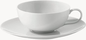 Ručne vyrobená porcelánová šálka na čaj's podšálkou Urbino