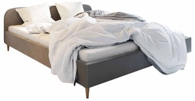 Manželská posteľ 180 cm Lon (sivá) (bez roštu a úložného priestoru). Vlastná spoľahlivá doprava až k Vám domov. 1047060
