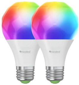 Nanoleaf N7501B02-2A60E-SADA 2x LED RGBW Stm. žiarovka A19 E27/9W/230V 2700-6500K NL0064