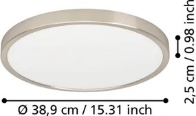 Eglo 901318 - LED stropné svietidlo FUEVA LED/17W/230V 2700/4000/6500K priemer 38,9 cm chróm