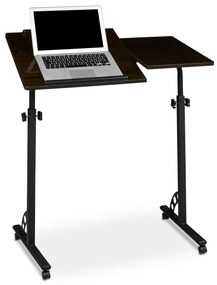 Veľký výškovo nastaviteľný stolík na notebook RD0541, čierna