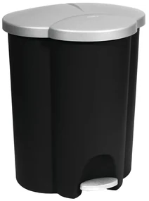 Plastový odpadkový kôš na triedený odpad/pedálový 17+17+6 l Trio - Curver