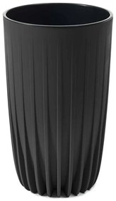 Kvetináč STRIPPED ECO IV 30 cm čierny